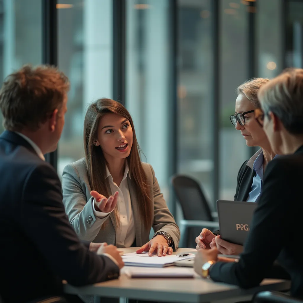 Réunion de brainstorming créatif de l'équipe BizBoost