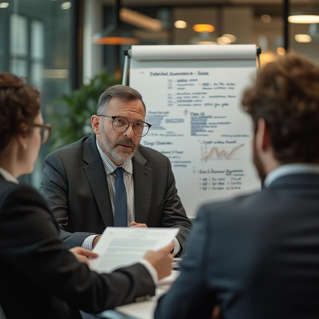 Équipe BizBoost en réunion stratégique